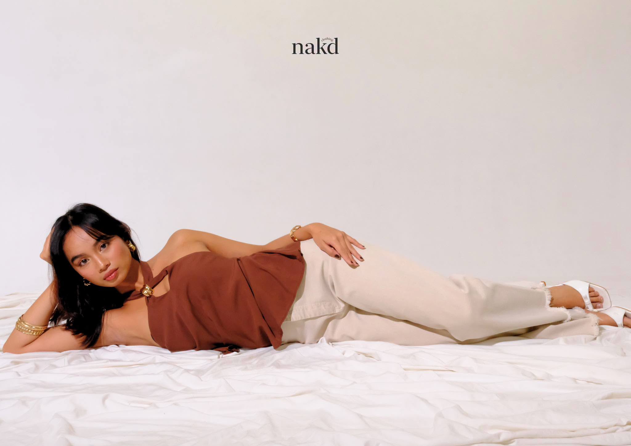Model wearing an nakdclothingph soft-fit outfit